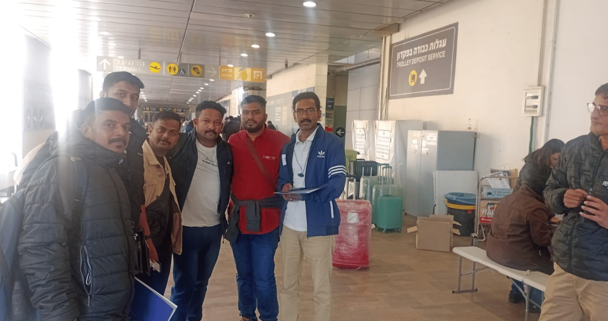 קבלת עובדים זרים בשדה התעופה במסגרת שירותי הקרקע של לביאת חן
